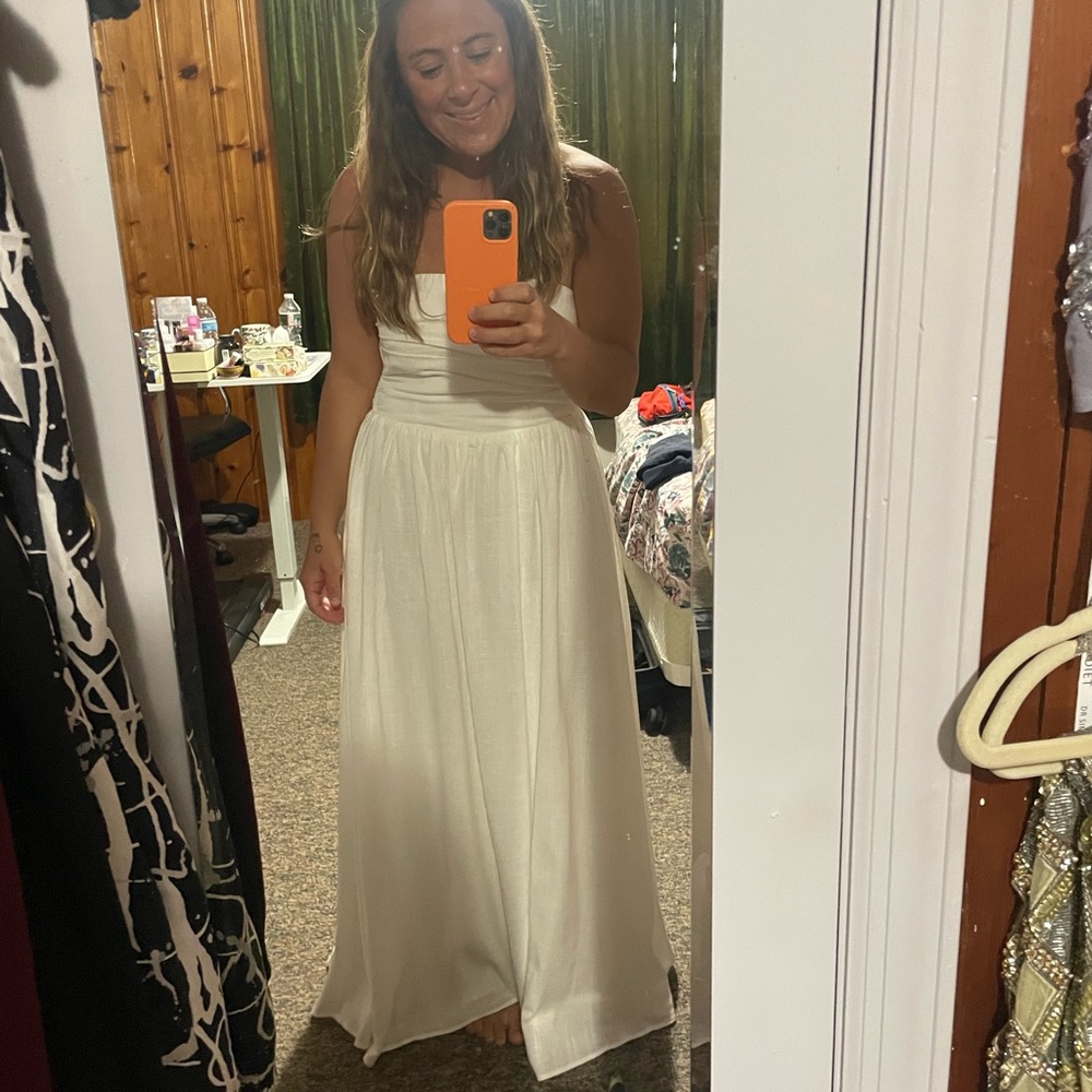White bridal dress